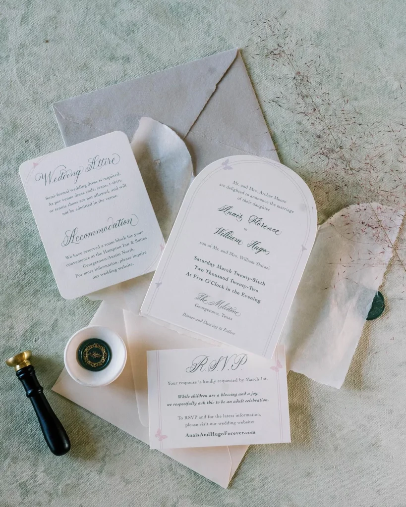 One thing we really love is how an invitation sets the tone for the entire event, and is then translated