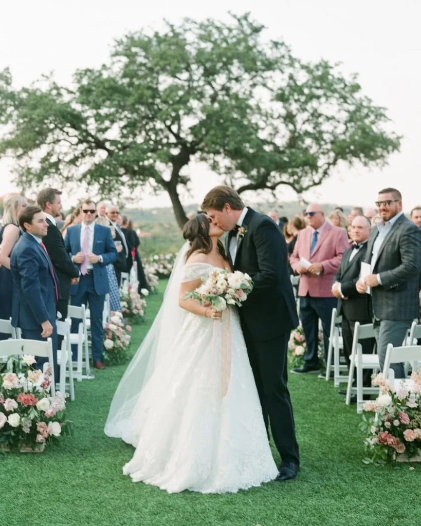 We asked the newlyweds Haley + Sterling who was their dream wedding maker. They said, “andrialeighevents – there simply aren't