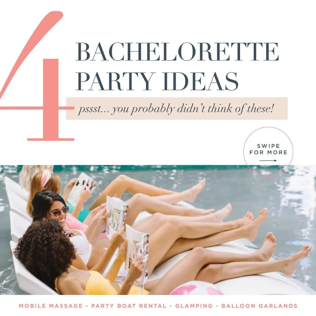Gone are the days where every bachelorette party has to include bar hopping and hot pink everything. It’s important to
